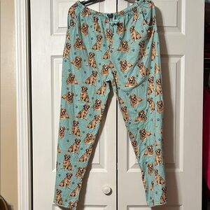 Golden Retriever Unisex Lightweight Cotton Blend Pajama Bottoms- XL